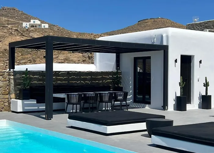 Βίλα Black And White - Mykonos Φτελιά