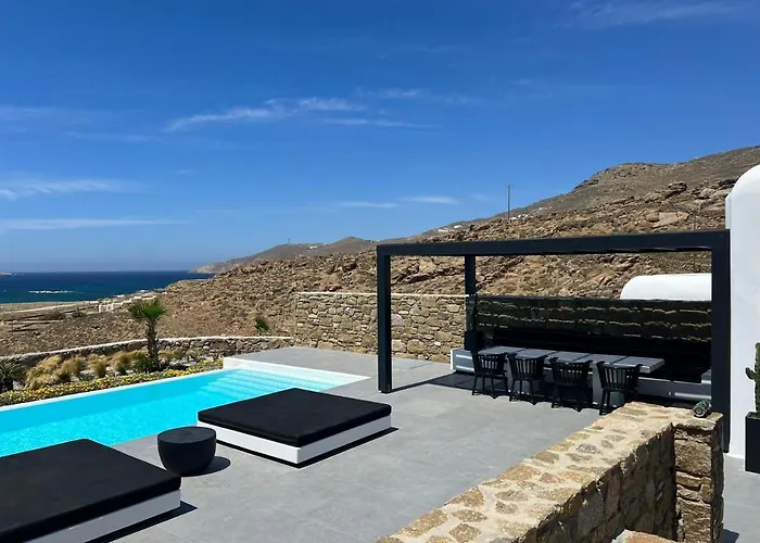 Black And White - Mykonos 빌라 프텔리아