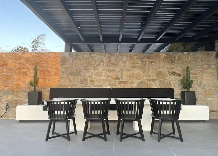 Black And White - Mykonos 빌라 프텔리아